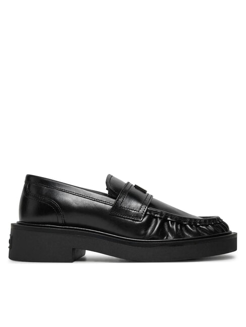 TJW ORIGIN LOAFER Mokasyny damskie sk&oacute;rzane czarny - Buty damskie