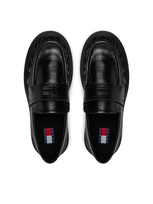 TJW ORIGIN LOAFER Mokasyny damskie sk&oacute;rzane czarny - Buty damskie