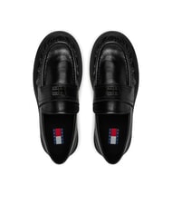 TOMMY HILFIGER TJW ORIGIN LOAFER Mokasyny damskie sk&oacute;rzane czarny - Buty damskie - 4