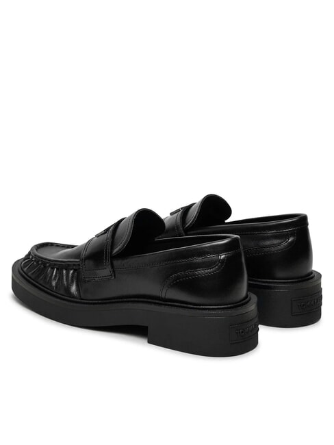 TJW ORIGIN LOAFER Mokasyny damskie sk&oacute;rzane czarny - Buty damskie