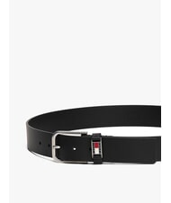 TOMMY HILFIGER TJ SCANTON Pasek sk&oacute;rzany czarny - Paski - 3