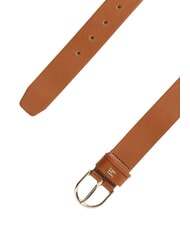 TOMMY HILFIGER ESSENTIAL EFFORTLESS Pasek sk&oacute;rzany wyprodukowany we Włoszech koniak - Paski - 2