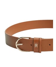 TOMMY HILFIGER ESSENTIAL EFFORTLESS Pasek sk&oacute;rzany wyprodukowany we Włoszech koniak - Paski - 3