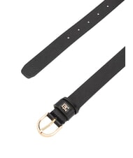 TOMMY HILFIGER ESSENTIAL EFFORTLESS Pasek sk&oacute;rzany wyprodukowany we Włoszech czarny - Paski - 2
