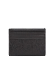 TOMMY HILFIGER TH CORP Płaski sk&oacute;rzany uchwyt na karty czarny - Portfele męskie - 2