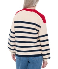 TOMMY HILFIGER TH Lekki sweter z rękawami typu &bdquo;latarnia&rdquo; - Koszulki damskie