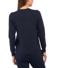 TOMMY HILFIGER TH Sweter damski z okrągłym dekoltem - Koszulki damskie