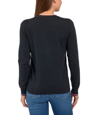 TOMMY HILFIGER TH Sweter damski z dekoltem w serek - Koszulki damskie