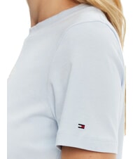 TOMMY HILFIGER TH Koszulka z kr&oacute;tkim rękawem i nadrukiem przewiewny niebieski - Koszulki i topy damskie - 4