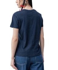 TOMMY HILFIGER SLUB Koszulka bawełniana z kr&oacute;tkim rękawem ciemna noc granatowa - Koszulki i topy damskie - 2