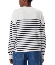 TOMMY HILFIGER VARSITY Bawełniany sweter z okrągłym dekoltem i logo - Koszulki damskie