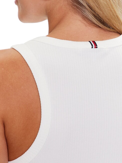 TH Top bez rękaw&oacute;w ecru - Koszulki i topy damskie