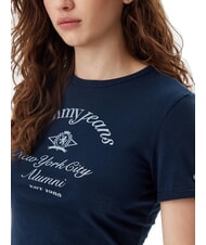 TOMMY HILFIGER NYC RINGER Koszulka z kr&oacute;tkim rękawem i dopasowanym krojem ciemna noc granatowa - Koszulki i topy damskie - 3