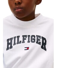 TOMMY HILFIGER KIDS BIMBA Luźny kr&oacute;j, koszulka z kr&oacute;tkim rękawem biały - Koszulka dziecięca - 3