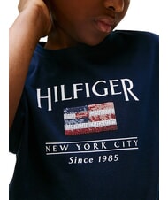 TOMMY HILFIGER KIDS BIMBA Luźny kr&oacute;j, koszulka z kr&oacute;tkim rękawem ciemna noc granatowa - Koszulka dziecięca - 3
