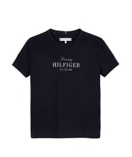 TOMMY HILFIGER KIDS BIMBA Koszulka bawełniana z nadrukiem brokatowym ciemna noc granatowa - Koszulka dziecięca - 4