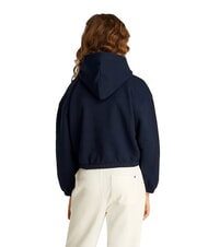 TOMMY HILFIGER KIDS BIMBA Bluza z kapturem i naszywką z cekin&oacute;w ciemna noc granatowa - Bluzy dziecięce - 2