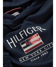 TOMMY HILFIGER KIDS BIMBA Bluza z kapturem i naszywką z cekin&oacute;w ciemna noc granatowa - Bluzy dziecięce - 6