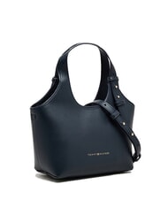 TOMMY HILFIGER TH LOGO Torba na ramię z paskiem na ramię kosmiczny niebieski - Torby damskie - 2