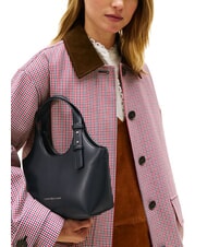 TOMMY HILFIGER TH LOGO Torba na ramię z paskiem na ramię czarny - Torby damskie - 4