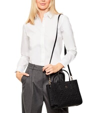 TOMMY HILFIGER TH CITY Torebka z paskiem na ramię czarny - Torby damskie - 6