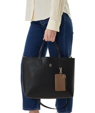 TOMMY HILFIGER TH ICON Torebka z paskiem na ramię czarny - Torby damskie - 5
