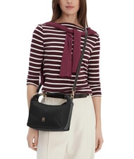 TOMMY HILFIGER TH GO Mała torebka na ramię z paskiem na ramię czarny - Torby damskie - 5