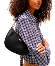TOMMY HILFIGER TJ DAILY ELEVATED Torba na ramię czarny - Torby damskie - 4