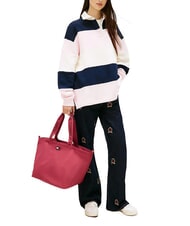 TOMMY HILFIGER TJ ESS DAILY Klientka na ramię rubinowy zmierzch - Torby damskie - 5