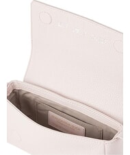 MANDARINA DUCK MELLOW LEATHER Mała sk&oacute;rzana torba na ramię cukierkowy r&oacute;ż - Torby damskie - 3