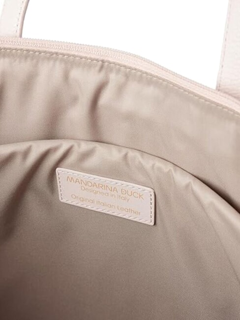 MELLOW LEATHER Sk&oacute;rzana torba na zakupy cukierkowy r&oacute;ż - Torby damskie