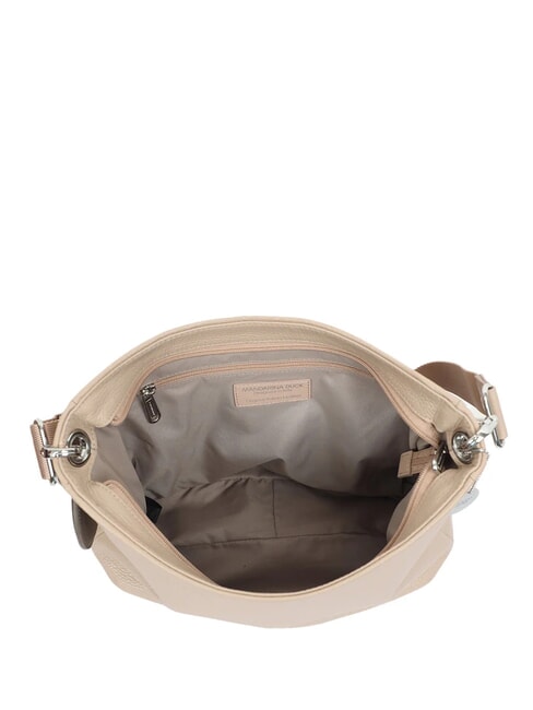 MELLOW LEATHER Sk&oacute;rzana torba na ramię ciepły szary - Torby damskie
