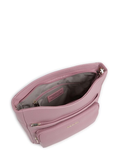 MELLOW LEATHER Torba na ramię typu hobo r&oacute;ża liliowa - Torby damskie