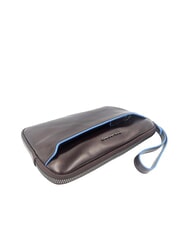 PIQUADRO BLUE SQUARE Sk&oacute;rzane etui na karty MAHOŃ - Portfele męskie - 3