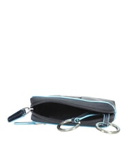 PIQUADRO BLUE SQUARE Sk&oacute;rzane etui na klucze niebieski - Brelok - 3