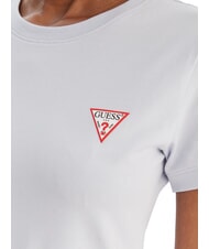 GUESS MINI TRIANGLE Koszulka typu slim-fit niebieski w drogach oddechowych - Koszulki i topy damskie - 3
