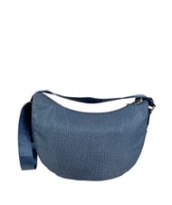 BORBONESE LUNA BAG MIDDLE ECO LINE Torba na ramię niebieski lapis - Torby damskie - 2