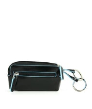 PIQUADRO BLUE SQUARE Sk&oacute;rzane etui na klucze Czarny - Brelok - 2