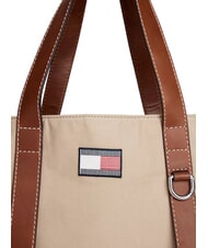 TOMMY HILFIGER TH RUNAWAY Torba podr&oacute;żna z pł&oacute;tna klasyczny beż - Mn&oacute;stwo - 3
