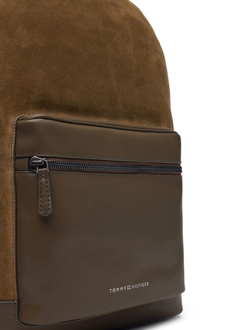 TH CASUAL SUEDE Plecak sk&oacute;rzany na laptopa 15" nadmorski szarobrązowy - Plecaki na laptopa do pracy