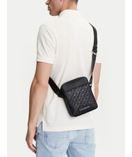 TOMMY HILFIGER TH MONOGRAM Mała torba reporterska czarny - Torby na ramię męskie - 6