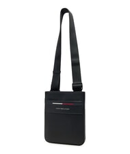 TOMMY HILFIGER TH FOUNDATION Mała płaska torba nylonowa czarny - Torby na ramię męskie - 4