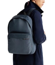 TOMMY HILFIGER TH ELEMENT REPREVE Plecak wykonany z tkaniny pochodzącej z recyklingu wojskowy dżins - Plecaki na laptopa do pracy - 4