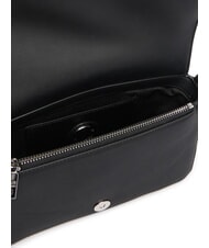 LOVE MOSCHINO SIGNATURE LOVE Torba na ramię z klapką Czarny - Torby damskie - 5