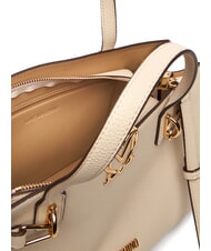 LOVE MOSCHINO SOFT SCULPT Torebka z paskiem na ramię kość słoniowa - Torby damskie - 6