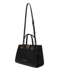 LOVE MOSCHINO SOFT SCULPT Torebka z paskiem na ramię Czarny - Torby damskie - 4