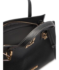 LOVE MOSCHINO SOFT SCULPT Torebka z paskiem na ramię Czarny - Torby damskie - 5