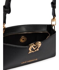 LOVE MOSCHINO SOFT SCULPT Torba na ramię Czarny - Torby damskie - 5