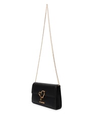 LOVE MOSCHINO HEART TURNLOCK Mała torba na ramię Czarny - Torby damskie - 4