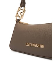 LOVE MOSCHINO JEWEL Mała torba na ramię błoto - Torby damskie - 3